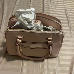 Blush Pink Purse Lots of Compartments